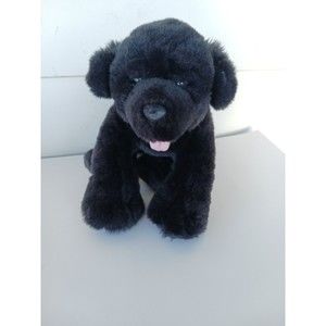 Build A Bear Workshop BABW Black Lab Dog Puppy Plush Stuffed Animal